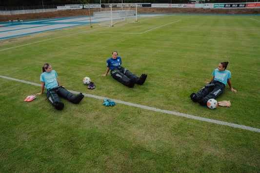 Reboots Go X Recovery-Anwendung bei FC Viktoria Berlin Spielerinnen im Stadion
