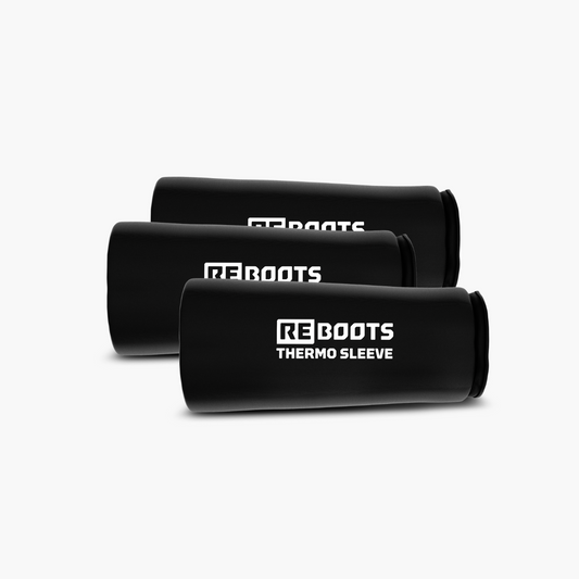 Reboots: tres manguitos térmicos para terapia de frío y calor.