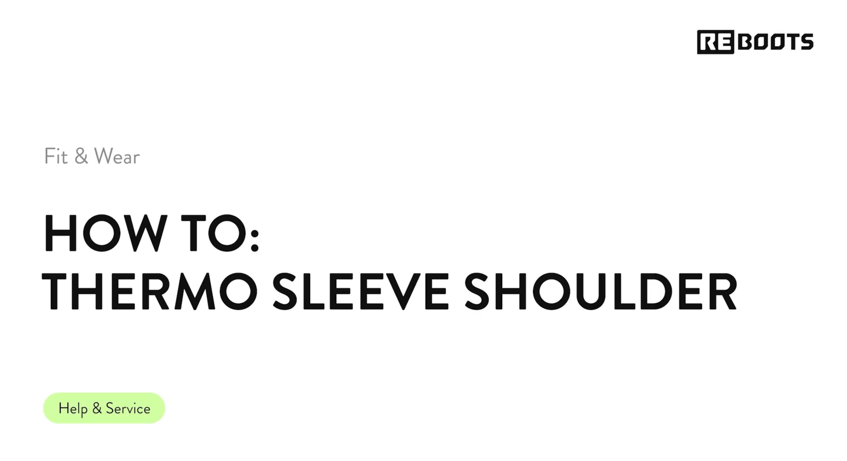 Load video: Application Video Thermo Sleeve Shoulder