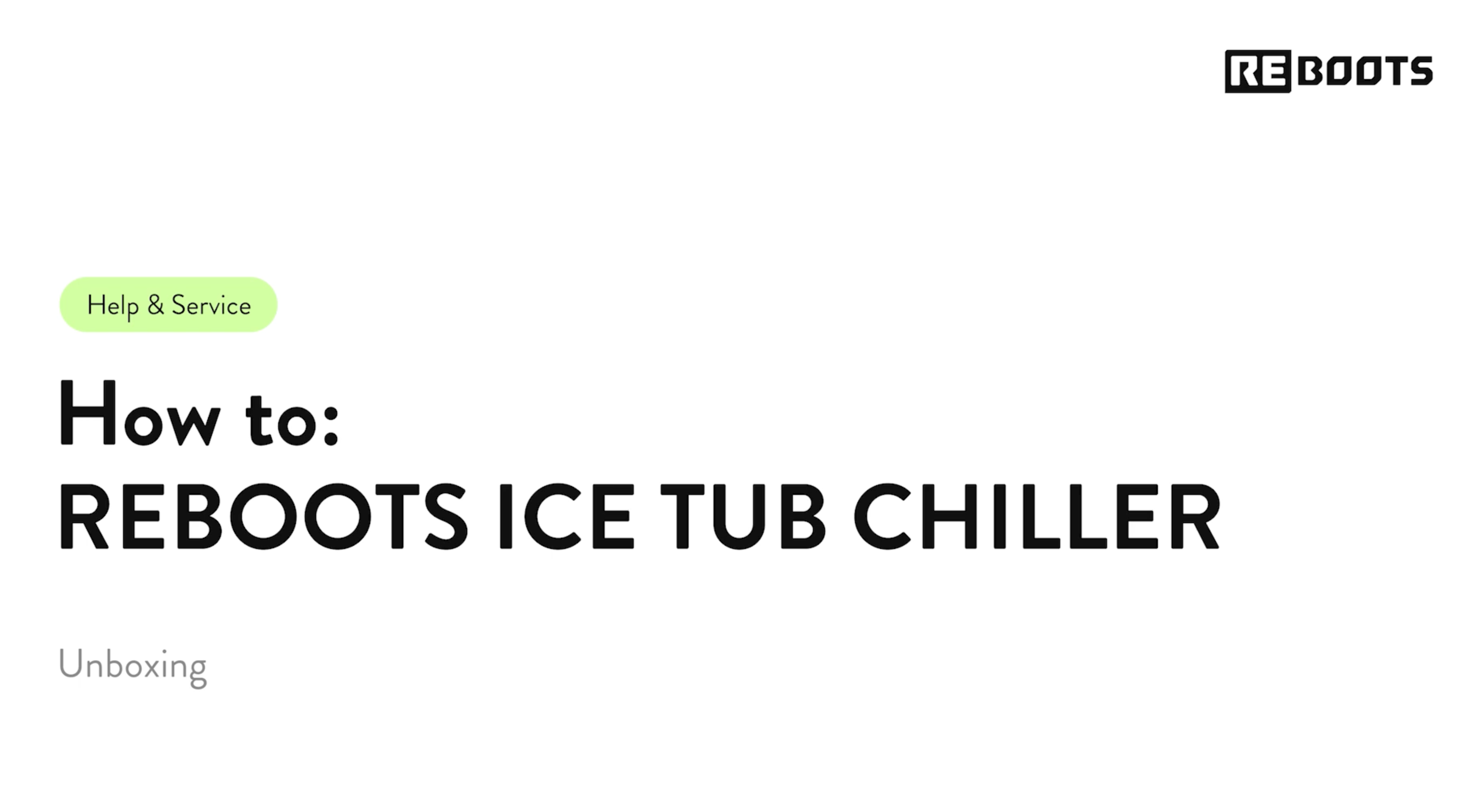 Video laden: Aufbauvideo Reboots Ice Tub Pro