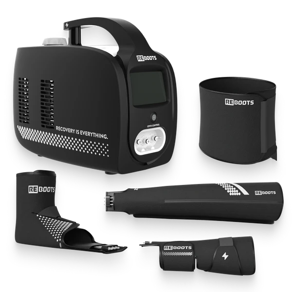 Reboots Cryo Pro Regenerationsgerät – digitales 3-in-1 System für Kälte-, Wärme- und Kompressionstherapie mit Touchdisplay zur präzisen Steuerung