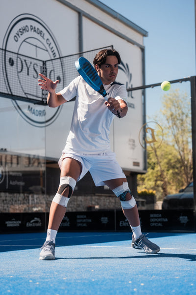 Pablo Cardona beim Padel-Training auf dem Court des Oysho Padel Club in Madrid