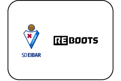 Reboots und SD Eibar Logo. 