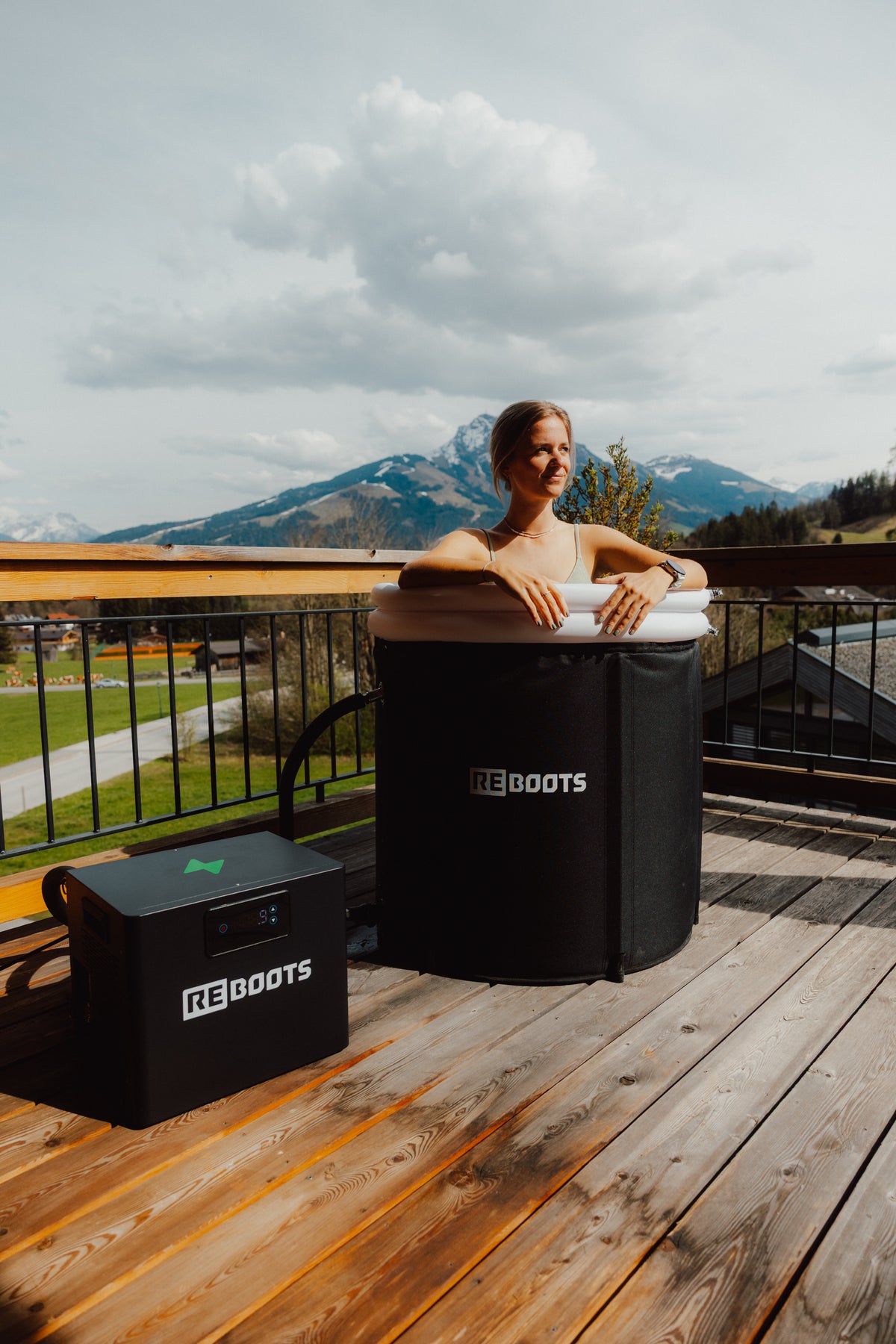 Ice Tub und Chiller Outdoor Berge 