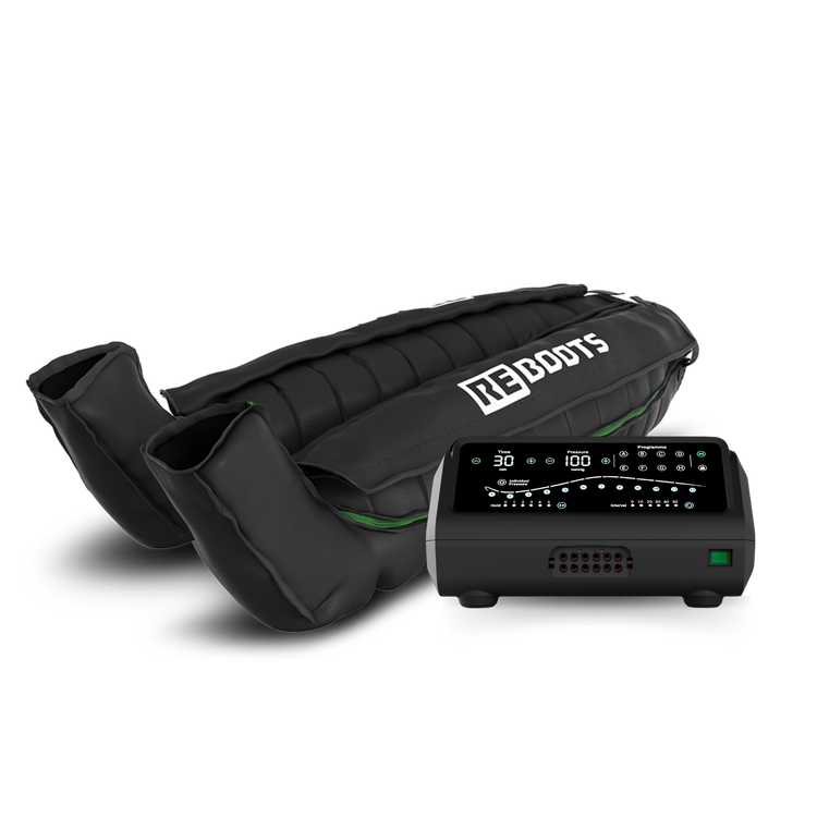 Reboots One Pro – Recovery Boots mit Kompressionsmassage und individuell einstellbaren Programmen.