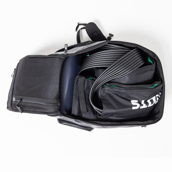 Reboots: Backpack mochila para transporte de presoterapia entre otros usos.